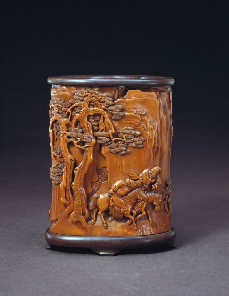 图片[2]-Wu Zhifan’s boxwood brush holder for reporting victory in Dongshan-China Archive